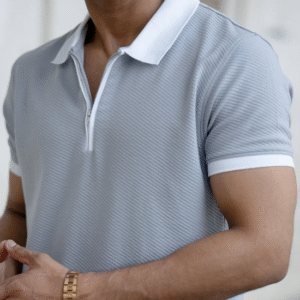 Cloud Blue Regular Fit Half Sleeves T-Shirt